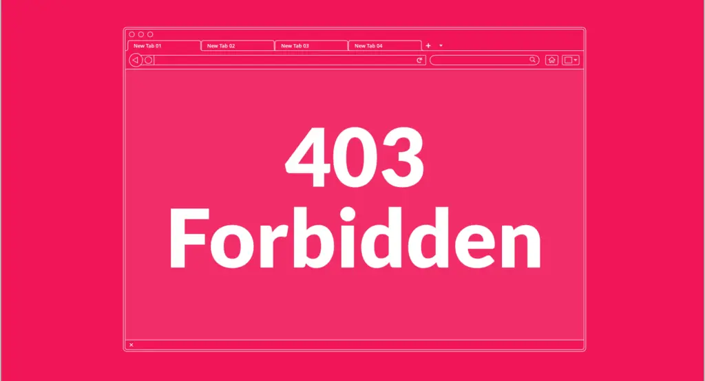 Error 403 – Forbidden